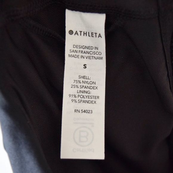 ATHLETA Conscious Crop Bikini Swim Top A-C, Black Size Small NWT $59 - Picture 8 of 11